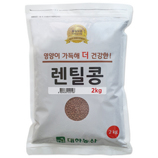 대한농산 브라운렌틸콩 2kg 렌틸콩, 1개