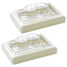 aguard 防觸電透明插頭保護蓋 突出型, 透明, 2個