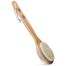 Noblee雙面沐浴搓澡刷, 1個, 1入, 混色