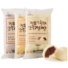 이옥래 달지않은 전통 안흥찐빵 오리지널10개+흑미10개+단호박10개 (총30개), 30개, 50g