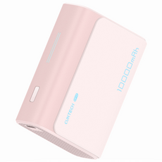 쿡테크 미니 포켓 보조배터리 10000mAh 30W/아이폰 보조배터리, 핑크