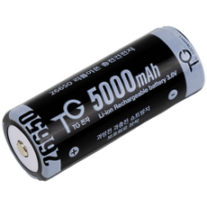TG전자 고방전 26650 배터리 5000mAh 리튬이온 충전 건전지, 1개, 1개입