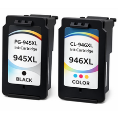 PG-945XL CL-946XL 대용량 호환잉크 세트 MG2490 MG3090 TS3490, 1세트, 검정+컬러