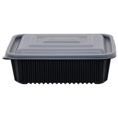 [ILYONG] 사각 찜용기 JH 23197 대 2000ml 50세트 검정, 1개