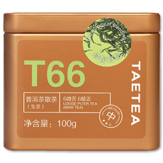 TAETEA 大益茶 T66普洱生散茶, 100g, 1入, 1個