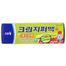 크린랩 크린 이중지퍼백, 소(S), 20개입, 6개