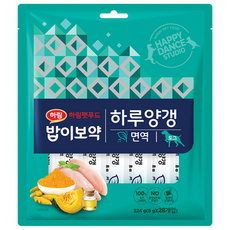 하림펫푸드밥이보약 강아지 하루양갱 파우치, 면역, 224g, 1개