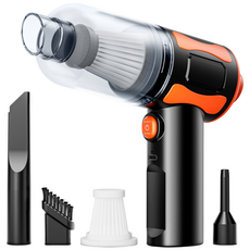 미니 무선 차량용 청소기 핸디 초강력 진공 에어건 4in1, 혼합색상, XG