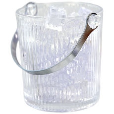 투명 크리스탈 양주 얼음통 집게 세트