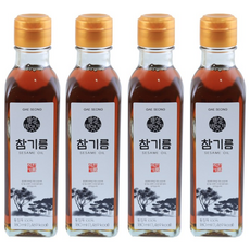개성방앗간 고소한 맛이 살아 있는 참기름, 180ml, 4개