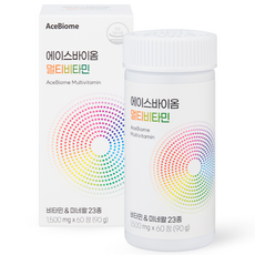 Acebiome 綜合維他命 90g, 1個, 60錠