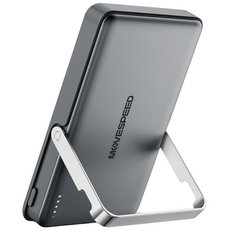 무브스피드 22.5W 맥세이프 무선 충전 스탠드형 보조배터리 10000mAh S10 Pro, 티타늄 그레이, 10000GB
