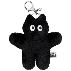 미뇽맨션 뚱냥이 캣 키링 귀여운 고양이 깜냥이 굿즈 키홀더 열쇠고리, 1개, 블랙