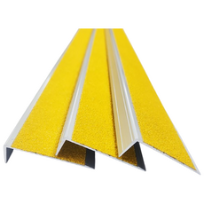 계단미끄럼방지논슬립 회색, 3개, 노랑