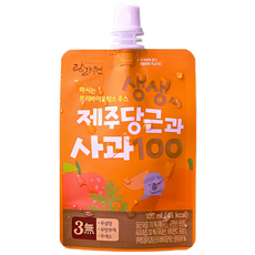 탐라원 생생제주당근과사과 100mlx30개 무설탕 어린이주스, 30개, 100ml