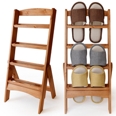 레이첼 원목 빈티지 거실 실내화거치대, 선택2.브라운, 브라운, 1개
