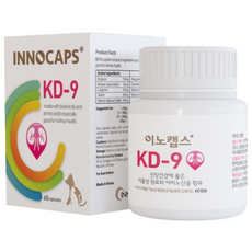 이노캡스 KD-9 신장 영양제 60캡슐, 유리너리+결석, 1개