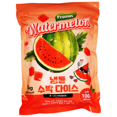 [스페셜유] 베트남산 냉동수박100% 급속동결로 신선한 고당도 꿀수박, 2개, 1kg