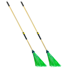 플라넥스 개량비 원터치 대형 야외 도로비 초록빗자루 2개