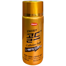 한미약품 에너지골드 카페인 프리 드링크 타우린 비타민c L아르지닌 함유, 50개, 100ml