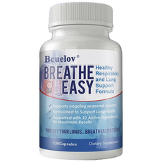 호흡기 및 폐 건강 지원 보충제 - 멀린 잎 캡슐 폐 정화 및 해독 호흡 천식 치질 기관지염 감기 기침 편두통 폐렴 및 점액 지원에 도움, 1개, 60정