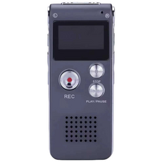 HOMIE 초소형 레코더 휴대용 고음질 레코더 디지털레코더 고성능 스마트대화면 8G 레코더로 장시간 사용, 그레이, N28