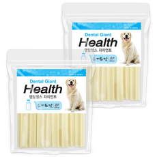인터펫코리아 반려동물 덴탈헬스 자이언트 덴탈껌, 요거트맛, 260g, 2개