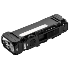 우벤 X4 고성능 EDC 손전등 미니 LED 후레쉬 소형 RGB 라이트 전술 랜턴 KC인증 배터리 포함, 1개, 블랙