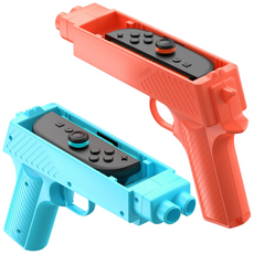 이이네 Switch/Switch 2 조이콘 슈팅건 그립 스위치 슈팅건 조이콘 핸들 그립 닌텐도 스위치2 게임 슈팅건, 1세트, 오렌지&블루, L1142 1세트, 오렌지&블루, L1142