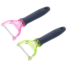 감자칼 ALS 감자 야채 양배추 필러, 2개, 분홍 연두