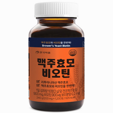 안국약품 맥주효모 비오틴 4개월분, 2개, 1200정