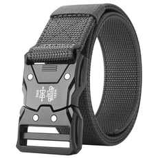 CKIRUV 남성 전술 아웃도어 훈련 군사 등산 코브라 트레이닝 바지 벨트 알로이 버클 1초만에 풀어져 내구성이 좋음, 그레이, 1개