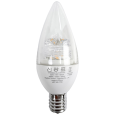LED 베이직 신광 촛대구 E17 5W 에디슨전구 인테리어용전구 카페조명, 주광색, 5개