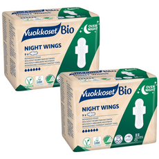 뷰코셋 바이오 나이트윙 대형 생리대 오버나이트, 9개입, 2세트