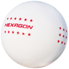 헥사곤 파크골프공 3겹구조 볼 직진성 고반발, 6개, 화이트, 1개입