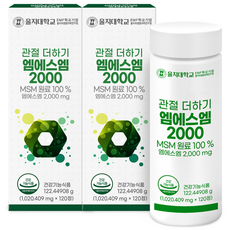 [을지대학교] 관절 더하기 엠에스엠 2000 122g, 120정, 2개