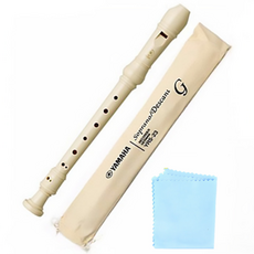 야마하 소프라노 리코더 YRS23G 저먼식 + 악기천, 혼합색상, 1개