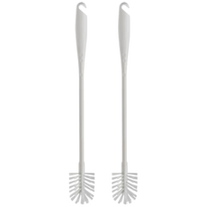 (주)에이스샵_이케아 1+1 병 브러쉬 물병 컵 텀블러 세척솔 젖병솔, 화이트 1개, 2개