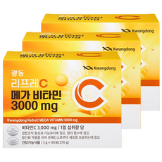 광동제약 리프레C 메가비타민 3000, 270g, 3개