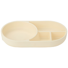 요한손베비스 클린클링 흡착 식판 실리콘 유아식 아기 이유식 그릇, 1개, 바닐라