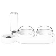 메이크미 반려동물 그릇 3구 세트, 화이트, 1세트