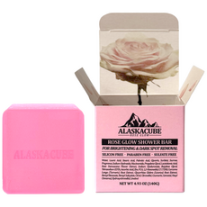 알래스카큐브 로즈글로우 퍼퓸 샤워바, 1개입, 140g