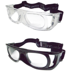 [GATEWAY] GATEWAY SAFETY 01 GWS-01 게이트웨이안경 운동 고글 산업고글 보안경 보호 보안 UV차단 밴드형 도수안경가능, col.06 브라운