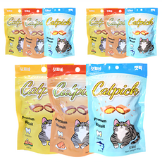 모찌네 고양이 프리미엄 캣픽 비스켓 간식, 혼합맛(연어/참치/치킨), 255g, 3세트