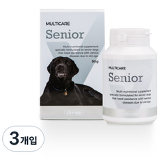 베터 반려동물 멀티케어 영양제, 90g, 시니어, 3개