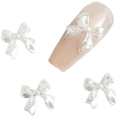 네일 리본파츠 5개입, 1개, 화이트