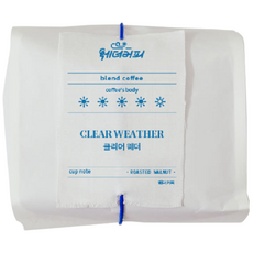 클리어웨더 블렌딩 원두커피 I 깔끔한 부드러운 고소한 데일리 커피 I 견과&초콜릿 풍미 I 웨더커피 시그니처 블렌드, 1kg