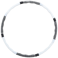 하나스포츠 쥬얼리 참숯 지압 훌라후프, 1.8kg, 블랙 + 화이트, 1개