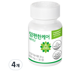 풀무원건강생활 맘편한케어 테아닌, 30정, 4개