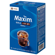 맥심 아이스 스위트 블랙 커피믹스, 5.9g, 20개입, 12개